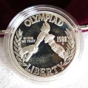 4 Silver Dollar Proofs With Boxs and Papers