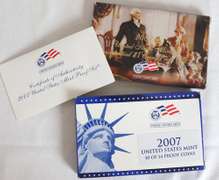 2002  2003 2004 - 2007  US Proof Sets