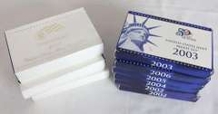 2002  2003 2004 - 2007  US Proof Sets