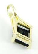 Vintage 14K Black Onyx & Diamond Slide Pendant