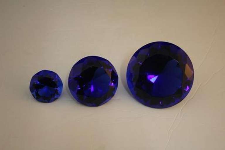 Trio Diamonds Crystal Blue