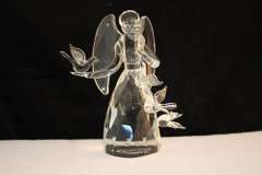Loving Crystal Angel with Doves