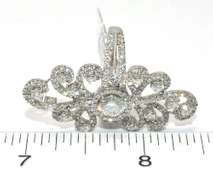 Flashy 2.82CTW Diamond Filigree Ring in Platinum