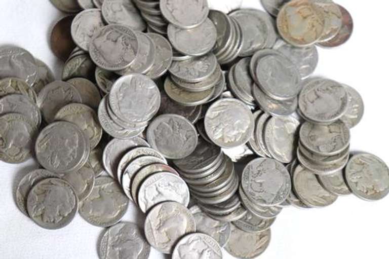 148 Unsearched Full Date Buffalo Nickels