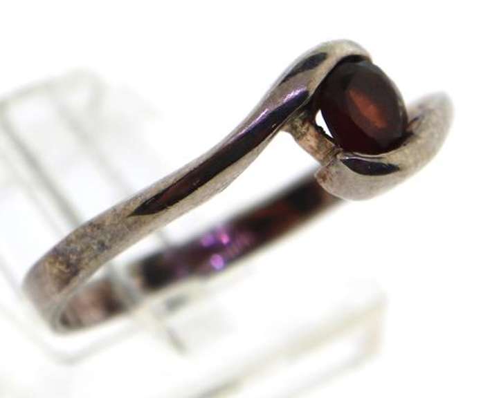 Vintage Sterling Silver Gem Stone Ring