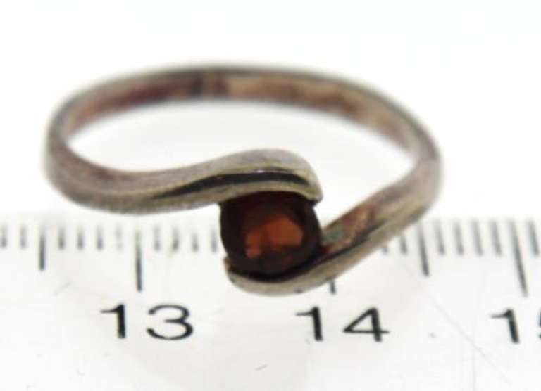 Vintage Sterling Silver Gem Stone Ring