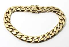 Classic Mans Heavy 14K Curb Link Bracelet