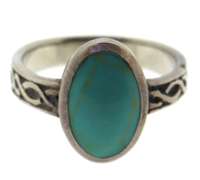 Vintage Sterling Silver Turquoise Ring