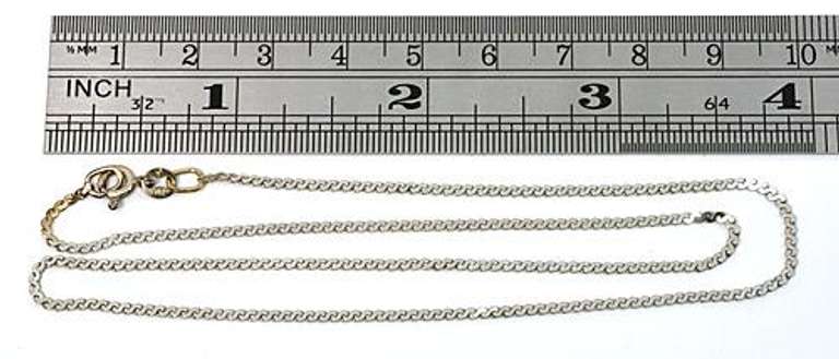 White Gold Serpentine Necklace