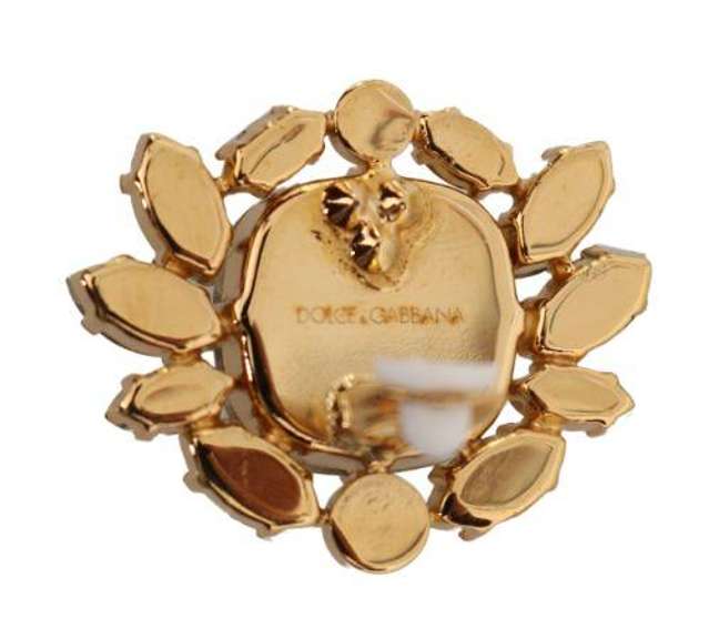 DOLCE & GABBANA CLEAR GRAY NATALE EARRINGS