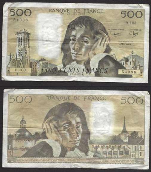 Banqve De Franc Cinq Cent 1979 TT PK156e