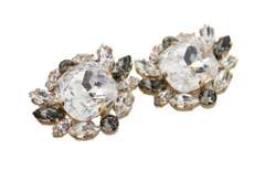 DOLCE & GABBANA CLEAR GRAY NATALE EARRINGS