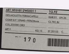 DOLCE & GABBANA GOLD PLATED BRASS LEAF BROOCH