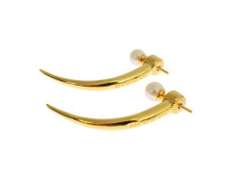 NIALAYA PEARL SCREW BACK SKYFALL 925 SILVER EARRINGS