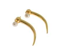 NIALAYA PEARL SCREW BACK SKYFALL 925 SILVER EARRINGS