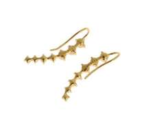NIALAYA WHITE PEARL HOOK GOLD 925 SILVER EARRINGS