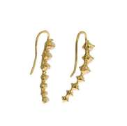 NIALAYA WHITE PEARL HOOK GOLD 925 SILVER EARRINGS
