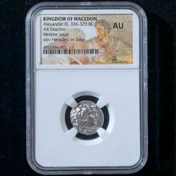 Macedon Alexander 111 336-323BC Drachm NGC AU