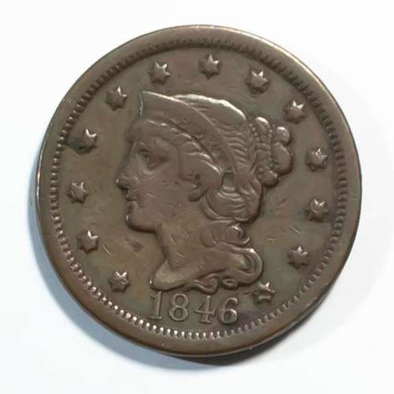 1846 Tall Date Large Cent
