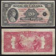 $20 1935 Bank Of Canada Small Seal