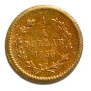 Round Uncirculated 1856 California Gold Quarter Token