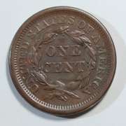 Solid Near Unc 1855 Itallic 5 Large Cent