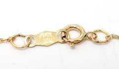 Gorgeous Blue Topaz Pendant & Chain in Yellow Gold