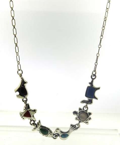 Sterling Silver Animal Charm Necklace