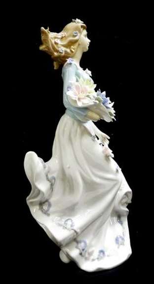 Strolling Through the Meadow 14inc Porcelain Figurine