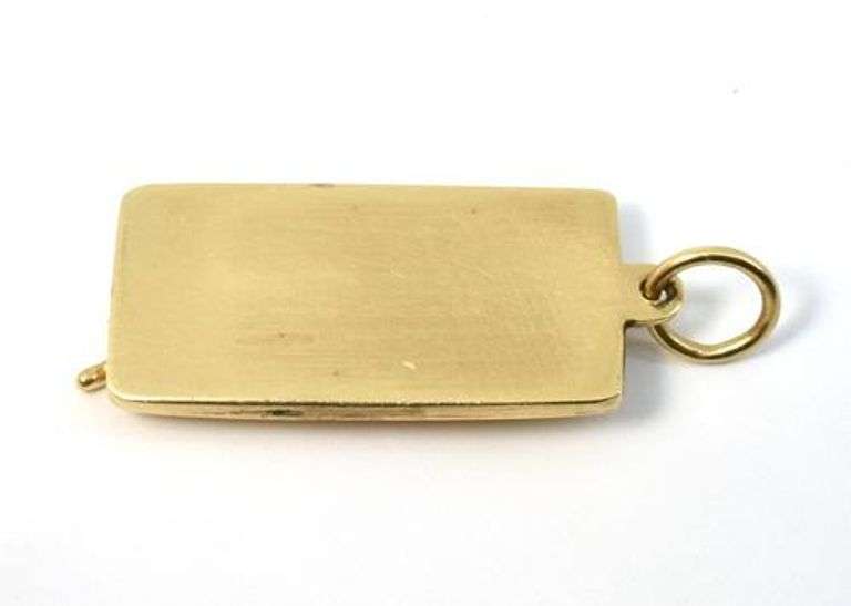 Unusual Gold Pool Table Charm