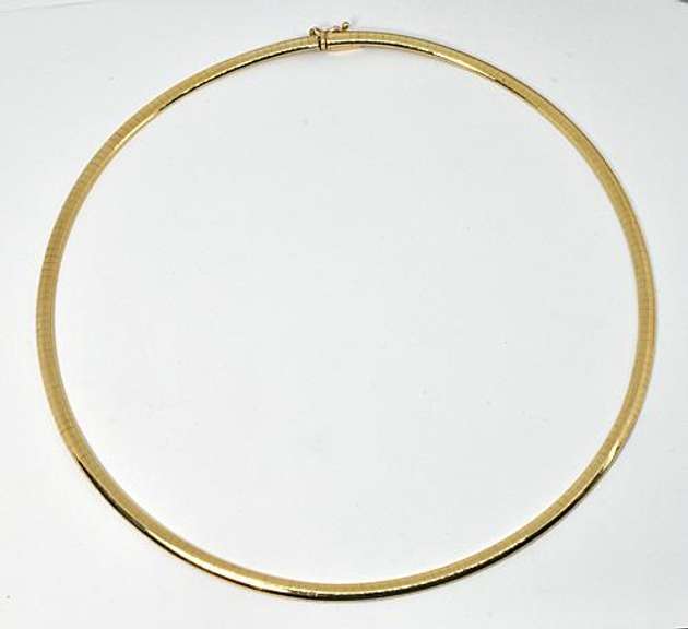 Popular 14k Omega Necklace