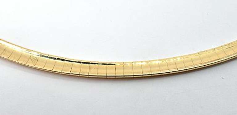 Popular 14k Omega Necklace