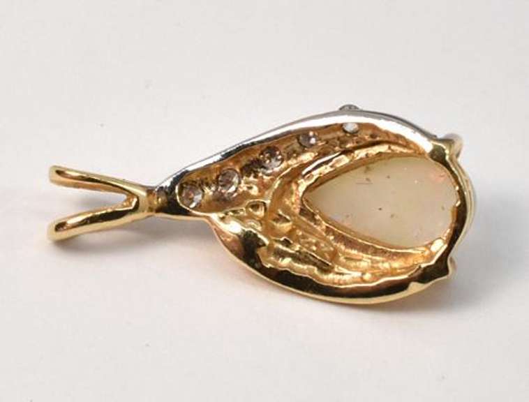 Tasteful Pear Shaped Opal Pendant