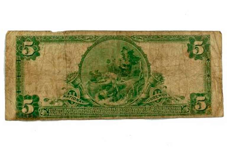 $ 5  1902 American National Bank Of Portsmouth Va  Natl