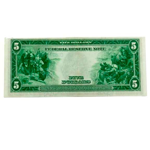 $ 5 Series Of 1914 Lincoln Federal Reserve Note