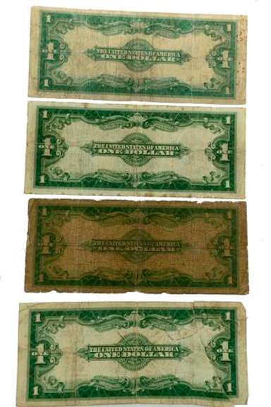 4 Various 1923 Series Silver Certificates