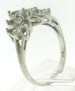 Amazing White Gold Marquise Aquamarine Ring