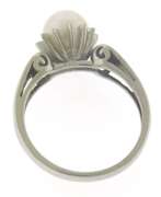Pretty White Gold Fresh Water Pearl Ring