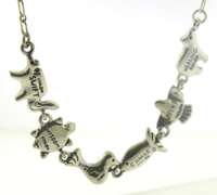Sterling Silver Animal Charm Necklace