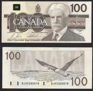 $100 Bank of Canada 1988 Uncirculated