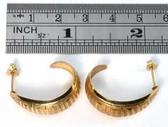 Nice J Hoop Earrings