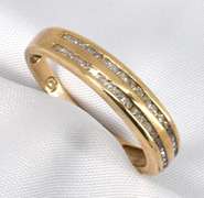 Band with 2 Rows of Diamonds