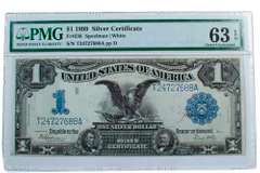 1899 $1 Black Eagle Silver Certificate PMGCh 63 CU EPQ