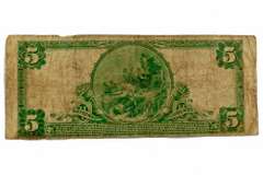 $ 5  1902 American National Bank Of Portsmouth Va  Natl