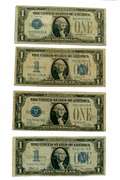 2 Each 1928 A &1934 Funnyback $ 1 Silver Certificates