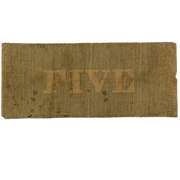 $5 Bank of Rockledge Lexington Va Jan 8 1859 Note