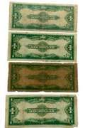 4 Various 1923 Series Silver Certificates