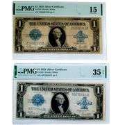 3 1923 Woods White $1 Silver Certificates