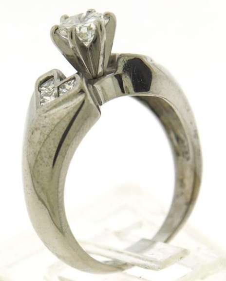 Glowing RBC Center Diamond w PC Sides Ring