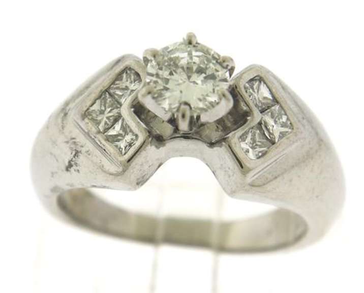 Glowing RBC Center Diamond w PC Sides Ring